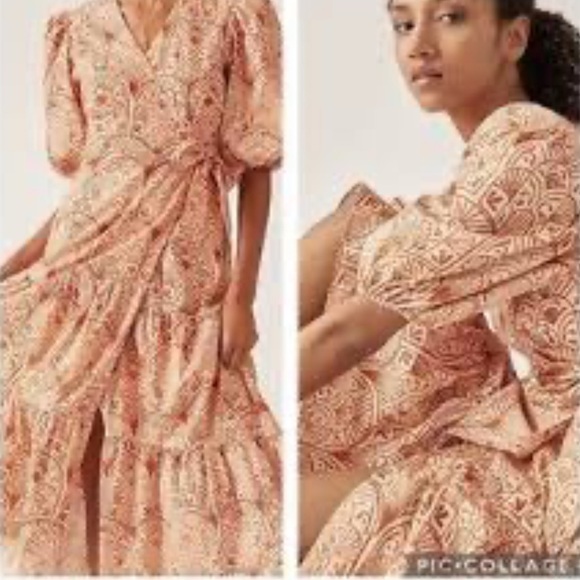Hutch Tiered V-Neck Ruffled Wrap Dress - Picture 8 of 9